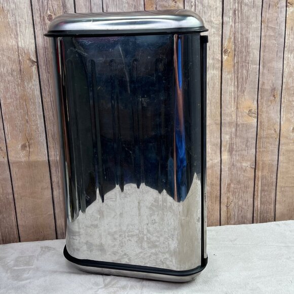 Retro Stainless Steel Bread Box Storage Bin Organizer Countertop Rolltop Door - Picture 6 of 6